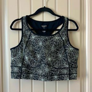 Torrid longline racerback spiderweb sports bra 2X